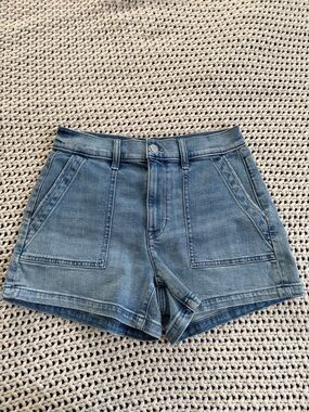 J Crew Factory patch pocket denim shorts
